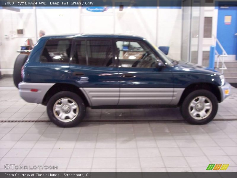 Deep Jewel Green / Gray 2000 Toyota RAV4 4WD