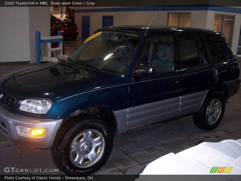 Deep Jewel Green / Gray 2000 Toyota RAV4 4WD