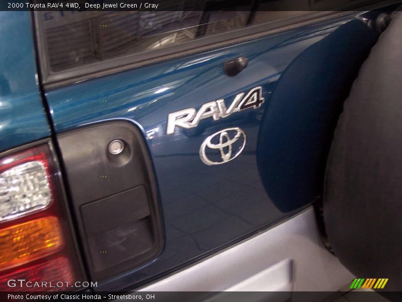 Deep Jewel Green / Gray 2000 Toyota RAV4 4WD