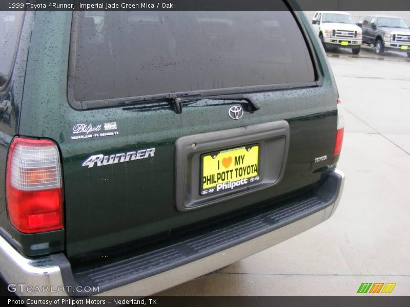 Imperial Jade Green Mica / Oak 1999 Toyota 4Runner