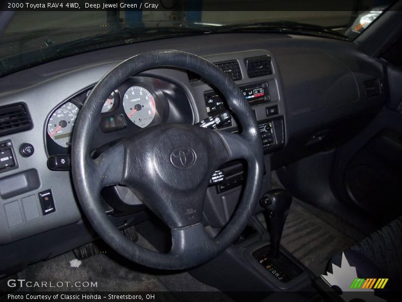 Deep Jewel Green / Gray 2000 Toyota RAV4 4WD