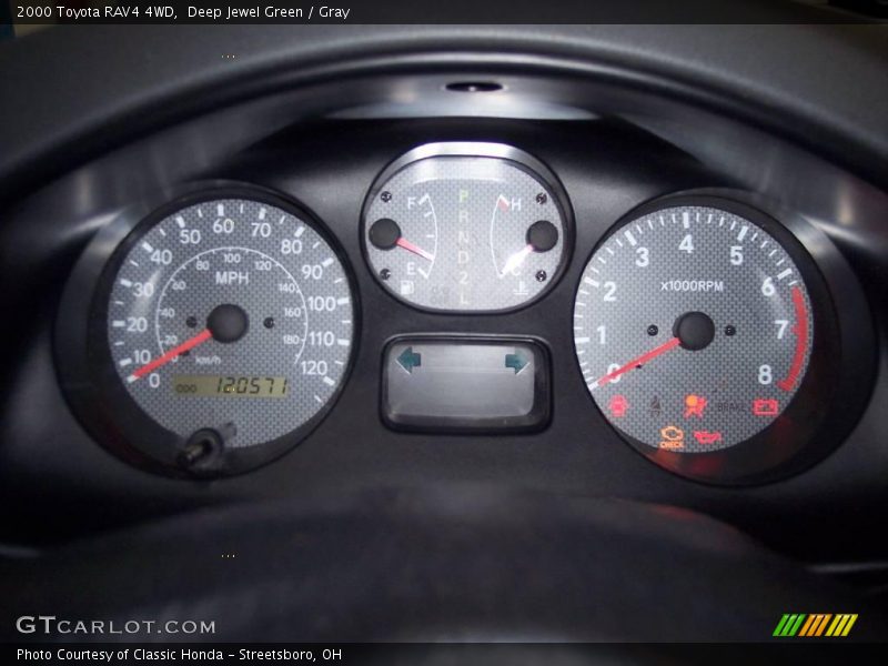 Deep Jewel Green / Gray 2000 Toyota RAV4 4WD