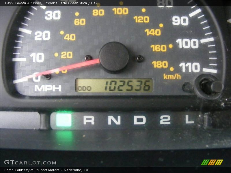 Imperial Jade Green Mica / Oak 1999 Toyota 4Runner