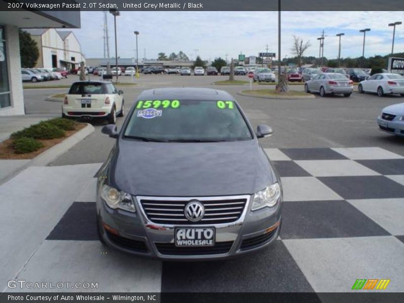 United Grey Metallic / Black 2007 Volkswagen Passat 2.0T Sedan