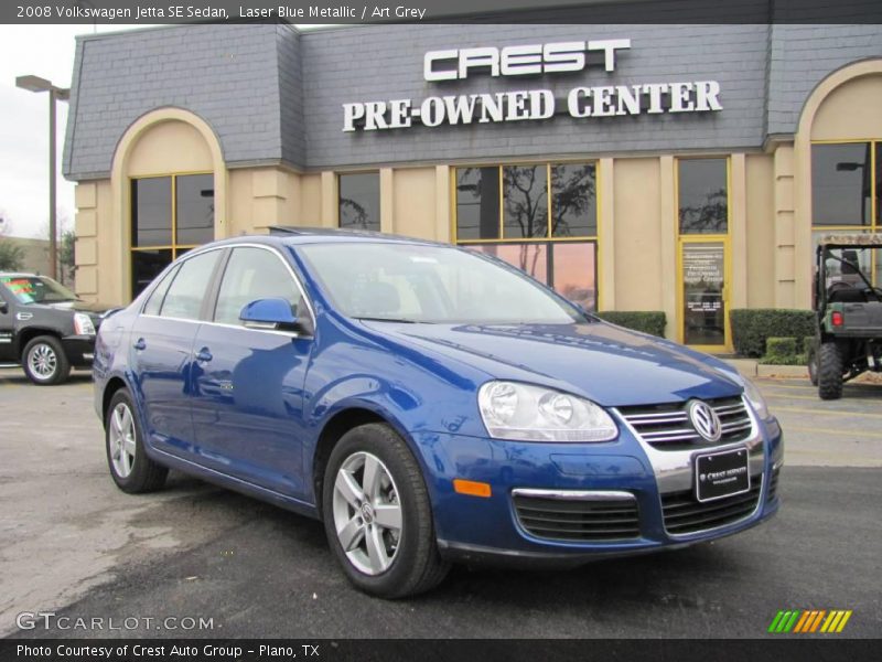 Laser Blue Metallic / Art Grey 2008 Volkswagen Jetta SE Sedan