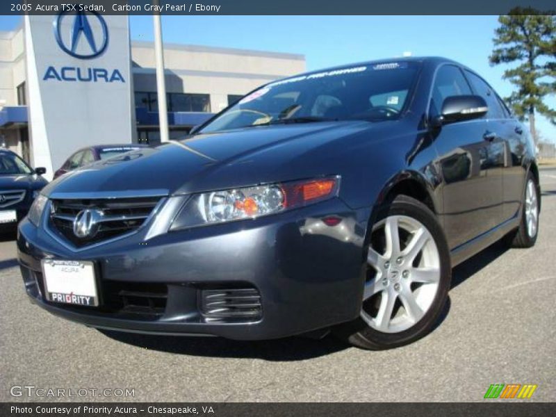 Carbon Gray Pearl / Ebony 2005 Acura TSX Sedan