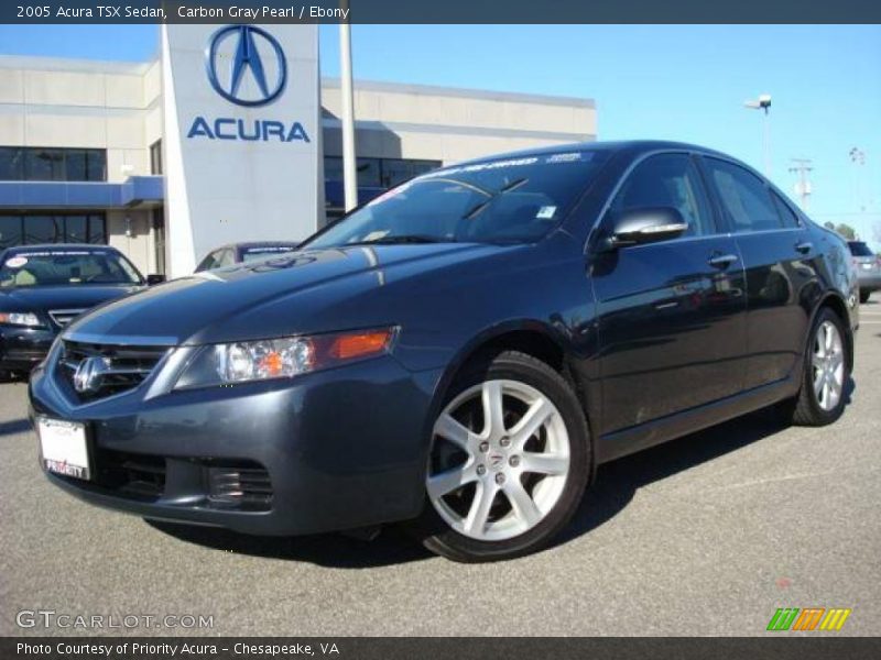 Carbon Gray Pearl / Ebony 2005 Acura TSX Sedan