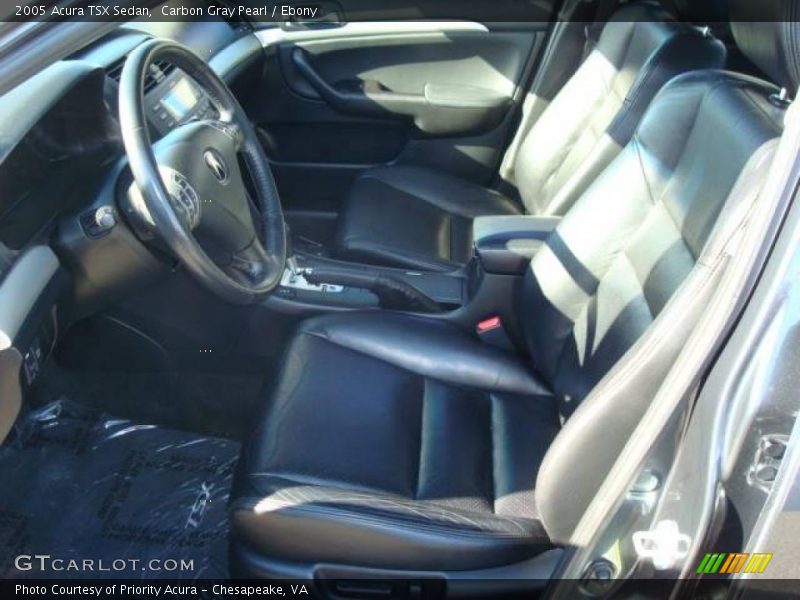 Carbon Gray Pearl / Ebony 2005 Acura TSX Sedan
