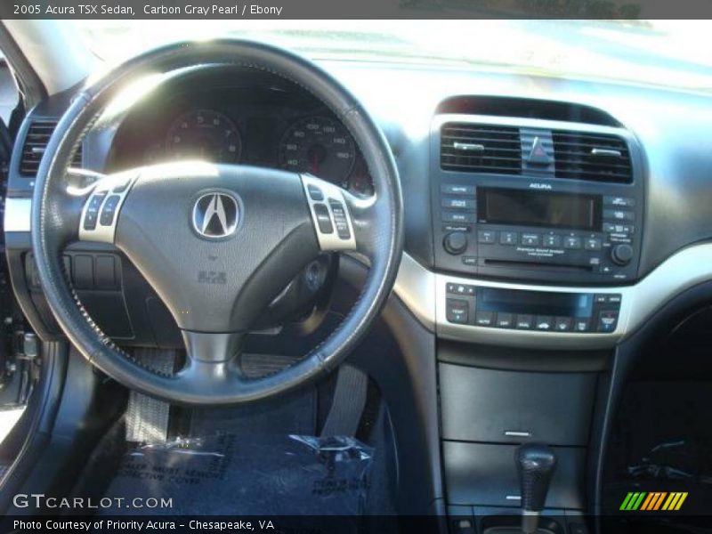 Carbon Gray Pearl / Ebony 2005 Acura TSX Sedan