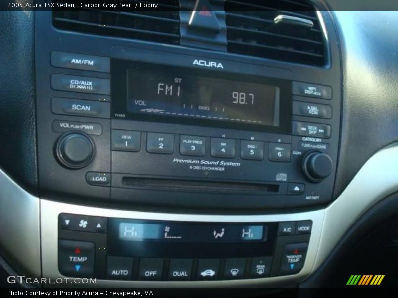 Carbon Gray Pearl / Ebony 2005 Acura TSX Sedan