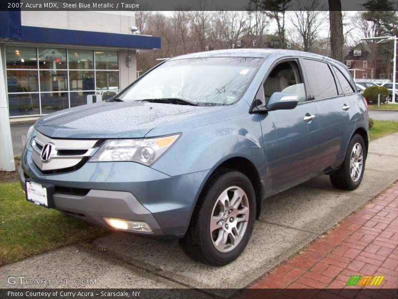 Steel Blue Metallic / Taupe 2007 Acura MDX