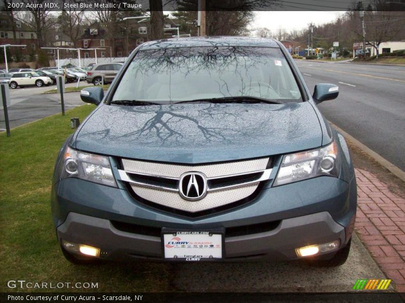 Steel Blue Metallic / Taupe 2007 Acura MDX