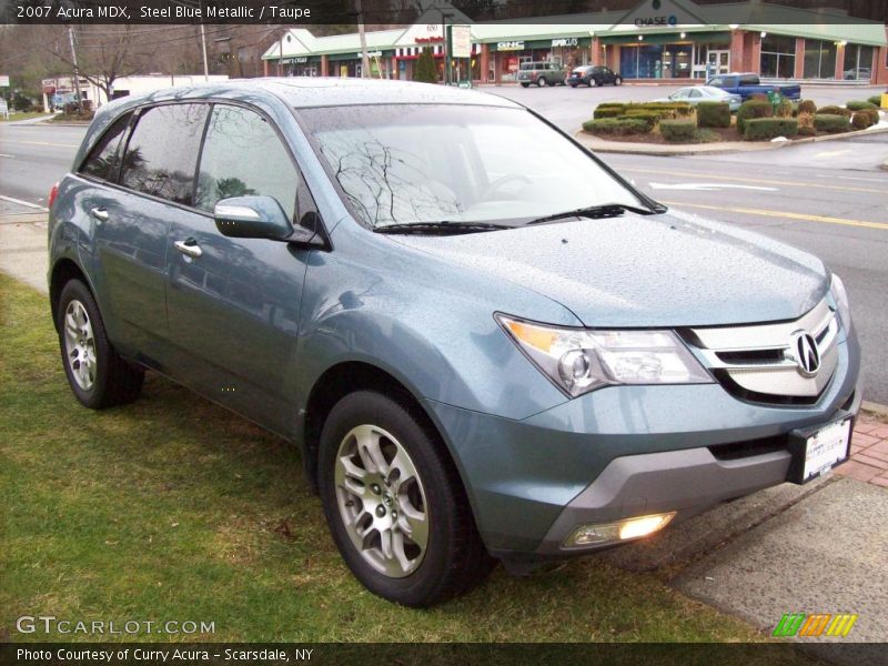 Steel Blue Metallic / Taupe 2007 Acura MDX
