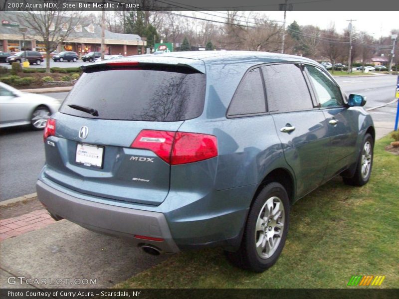 Steel Blue Metallic / Taupe 2007 Acura MDX