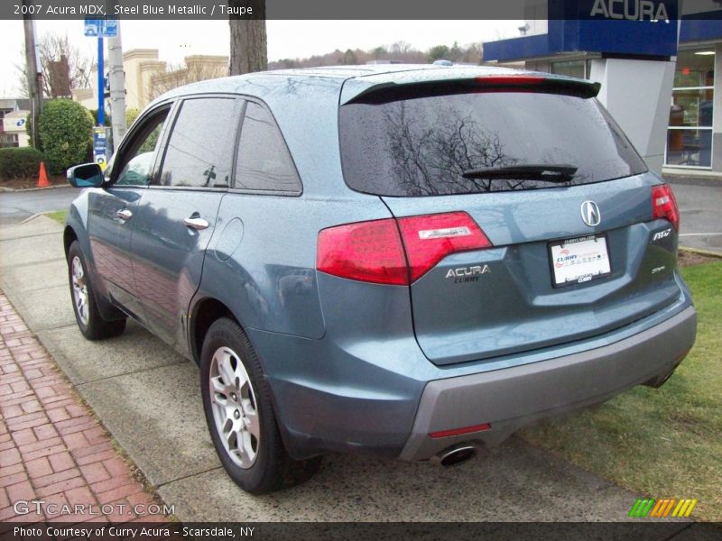 Steel Blue Metallic / Taupe 2007 Acura MDX