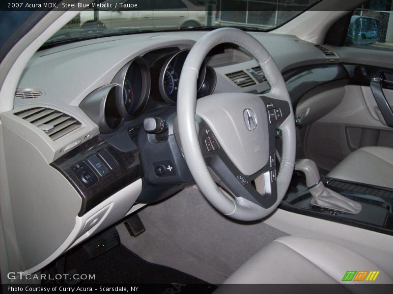 Steel Blue Metallic / Taupe 2007 Acura MDX