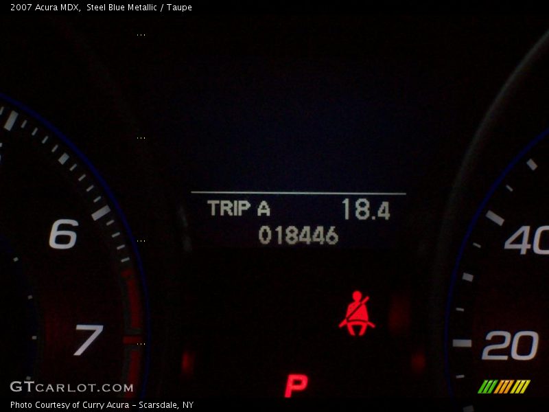 Steel Blue Metallic / Taupe 2007 Acura MDX