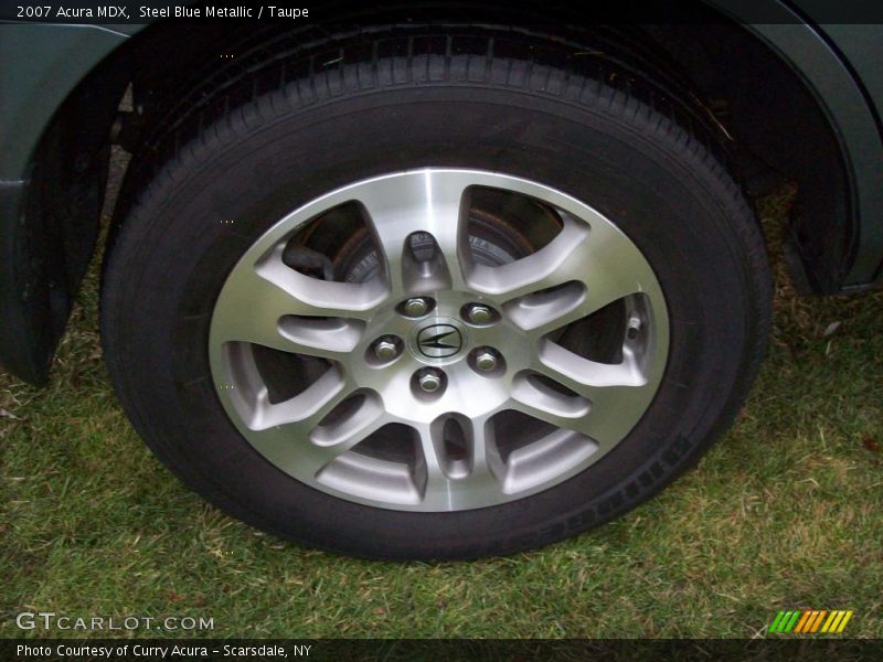 Steel Blue Metallic / Taupe 2007 Acura MDX