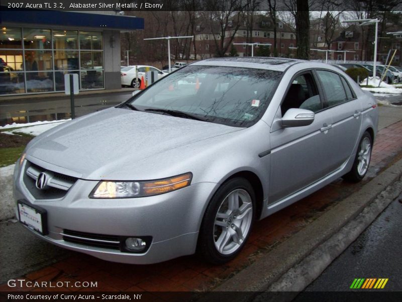 Alabaster Silver Metallic / Ebony 2007 Acura TL 3.2