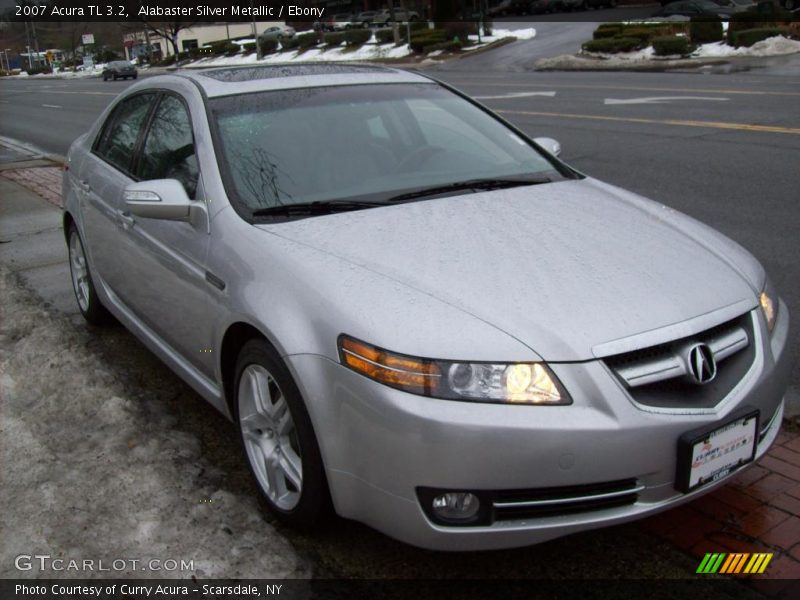 Alabaster Silver Metallic / Ebony 2007 Acura TL 3.2