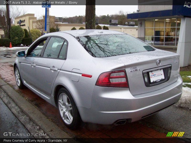 Alabaster Silver Metallic / Ebony 2007 Acura TL 3.2