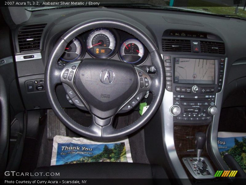 Alabaster Silver Metallic / Ebony 2007 Acura TL 3.2