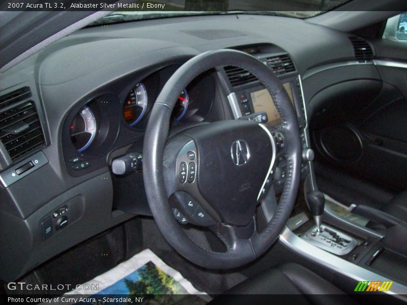 Alabaster Silver Metallic / Ebony 2007 Acura TL 3.2