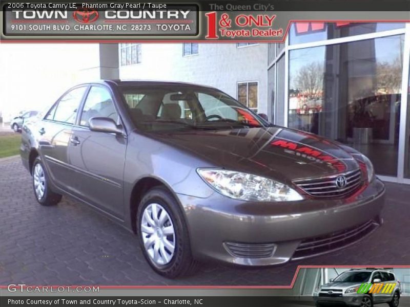 Phantom Gray Pearl / Taupe 2006 Toyota Camry LE