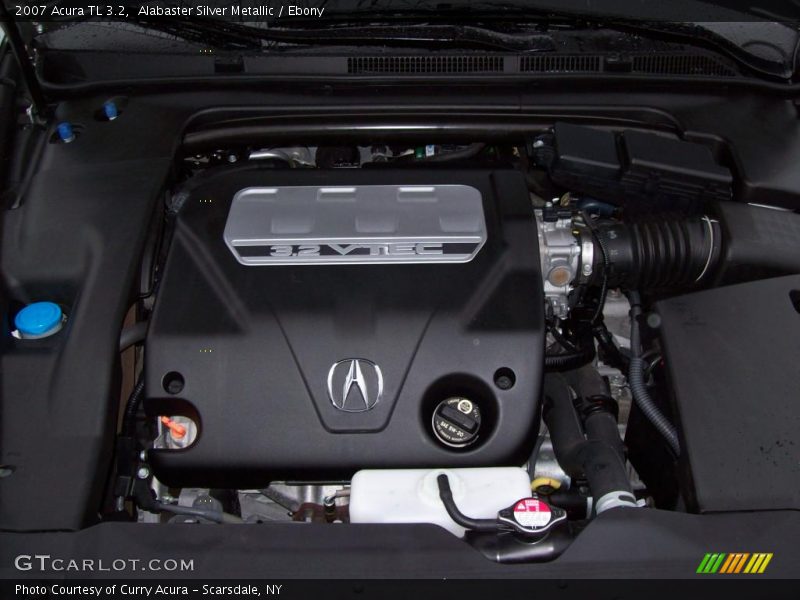 Alabaster Silver Metallic / Ebony 2007 Acura TL 3.2