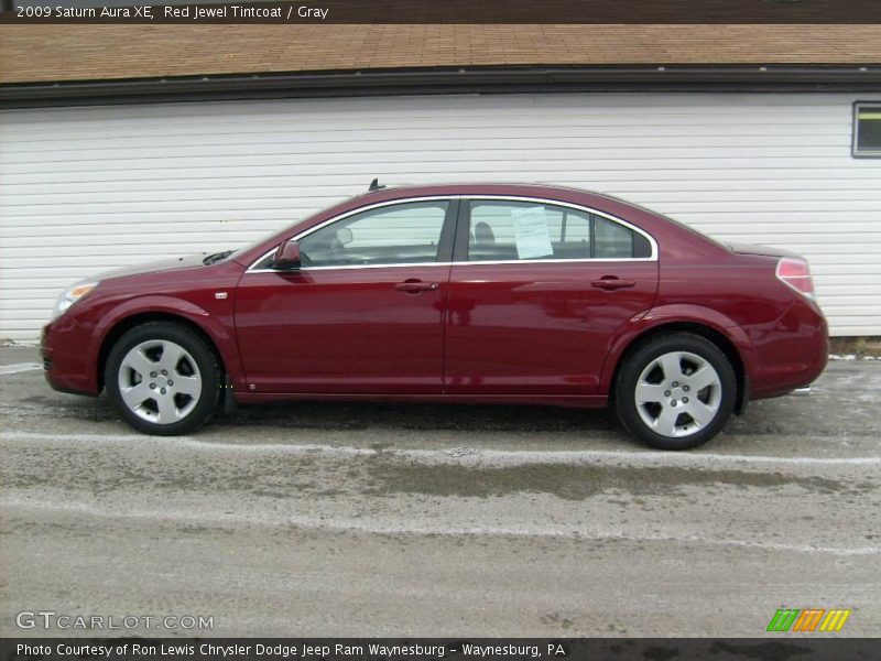 Red Jewel Tintcoat / Gray 2009 Saturn Aura XE
