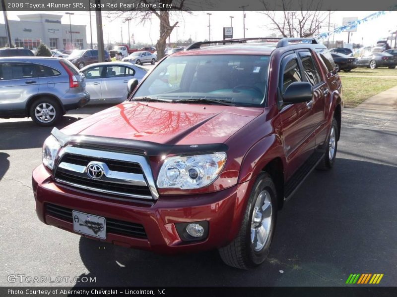 Salsa Red Pearl / Stone Gray 2008 Toyota 4Runner SR5