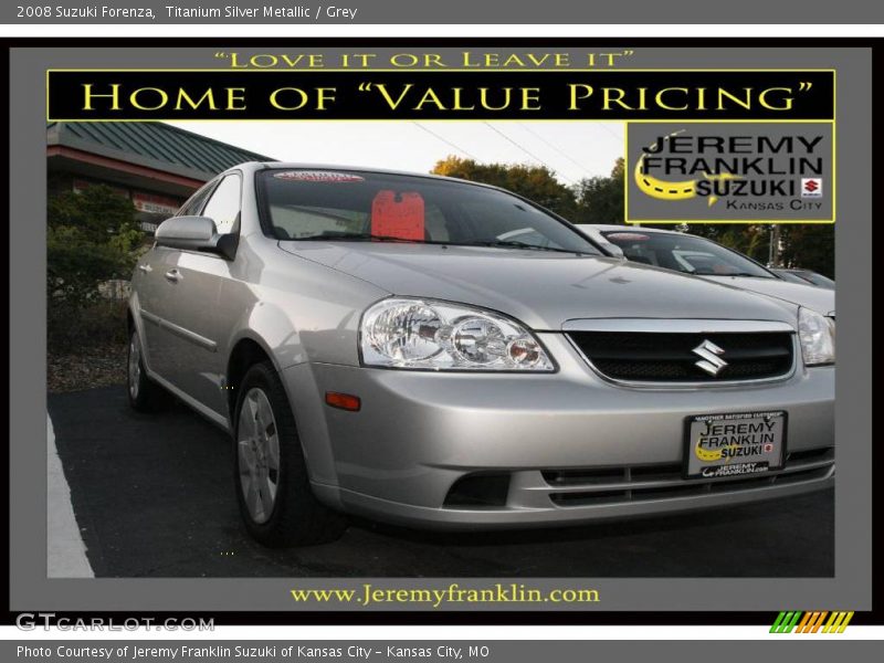 Titanium Silver Metallic / Grey 2008 Suzuki Forenza