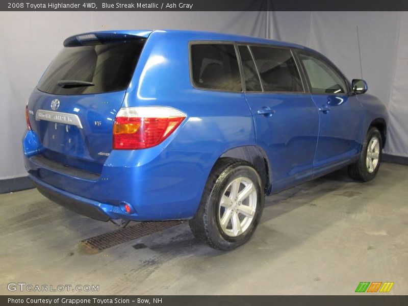 Blue Streak Metallic / Ash Gray 2008 Toyota Highlander 4WD