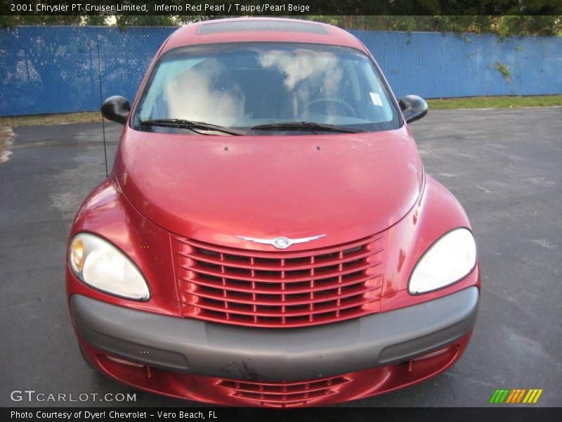 Inferno Red Pearl / Taupe/Pearl Beige 2001 Chrysler PT Cruiser Limited