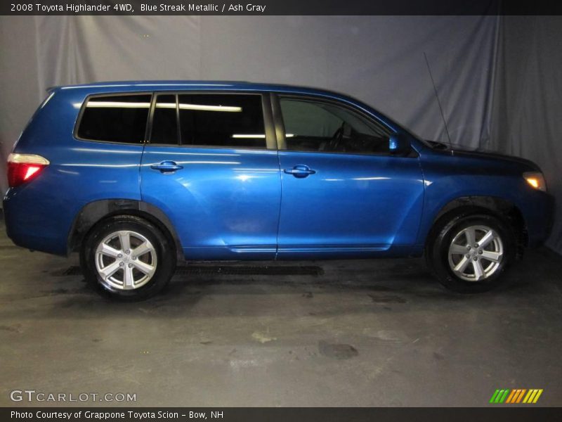 Blue Streak Metallic / Ash Gray 2008 Toyota Highlander 4WD