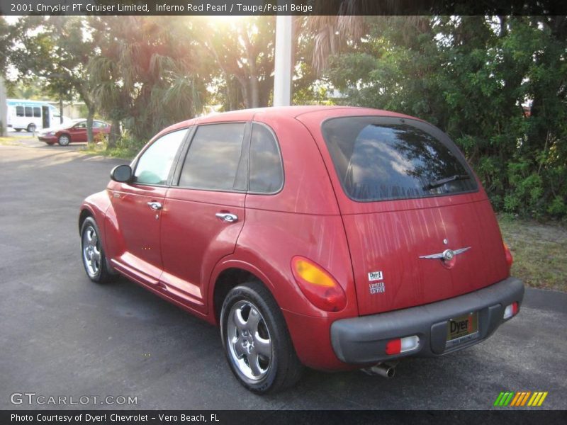 Inferno Red Pearl / Taupe/Pearl Beige 2001 Chrysler PT Cruiser Limited