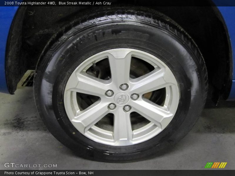 Blue Streak Metallic / Ash Gray 2008 Toyota Highlander 4WD
