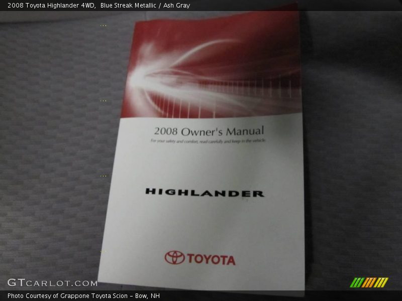 Blue Streak Metallic / Ash Gray 2008 Toyota Highlander 4WD