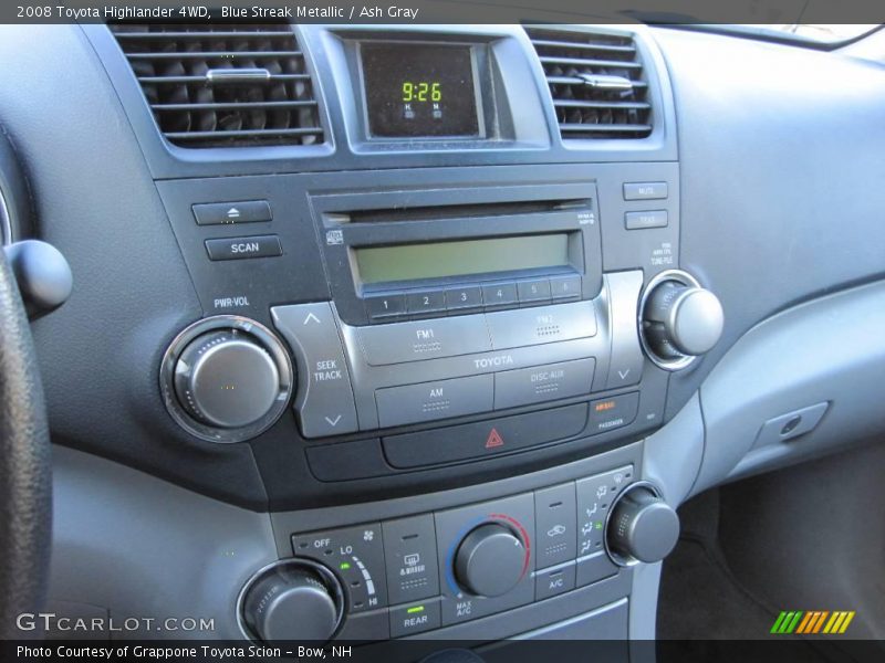 Blue Streak Metallic / Ash Gray 2008 Toyota Highlander 4WD