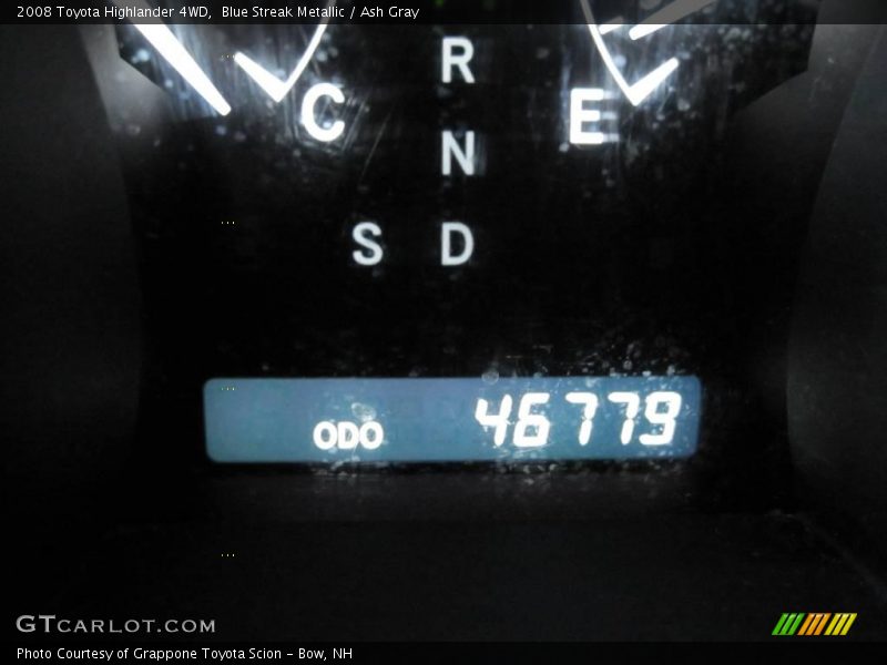 Blue Streak Metallic / Ash Gray 2008 Toyota Highlander 4WD
