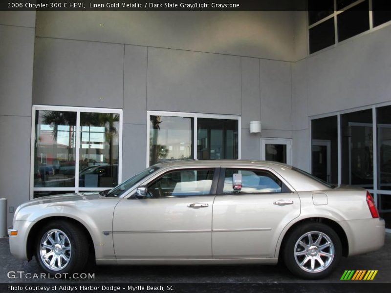 Linen Gold Metallic / Dark Slate Gray/Light Graystone 2006 Chrysler 300 C HEMI