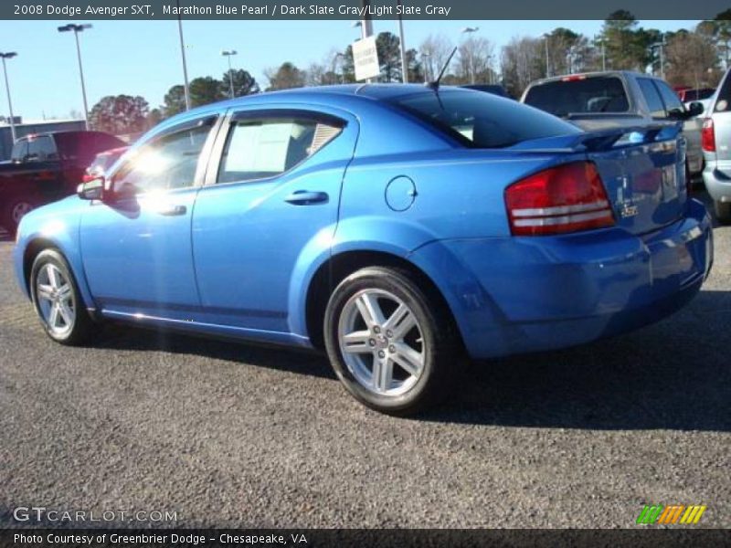 Marathon Blue Pearl / Dark Slate Gray/Light Slate Gray 2008 Dodge Avenger SXT