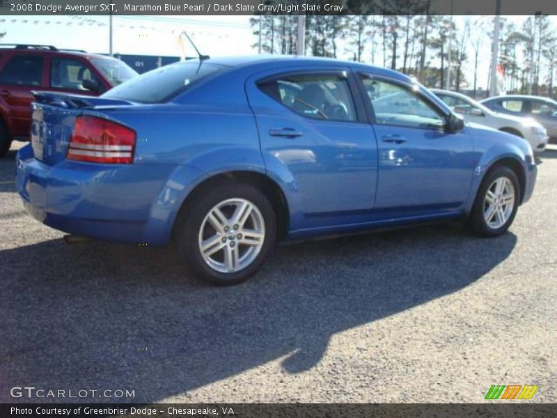 Marathon Blue Pearl / Dark Slate Gray/Light Slate Gray 2008 Dodge Avenger SXT