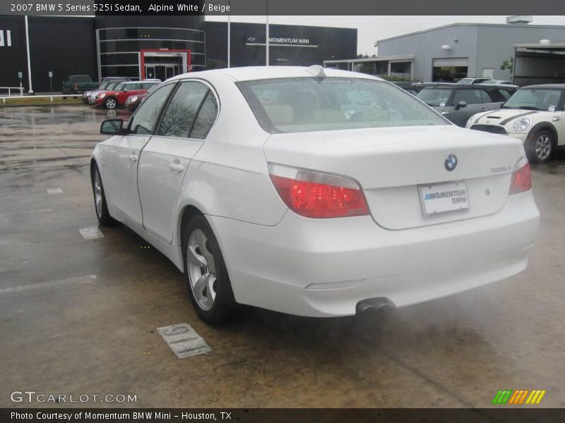 Alpine White / Beige 2007 BMW 5 Series 525i Sedan