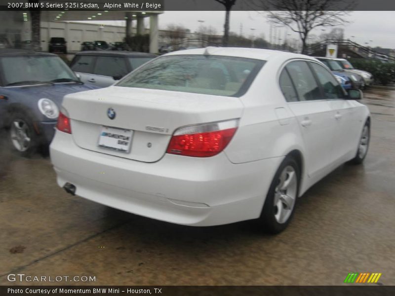 Alpine White / Beige 2007 BMW 5 Series 525i Sedan
