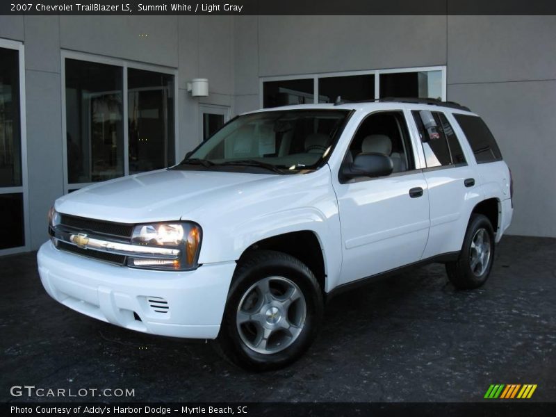 Summit White / Light Gray 2007 Chevrolet TrailBlazer LS