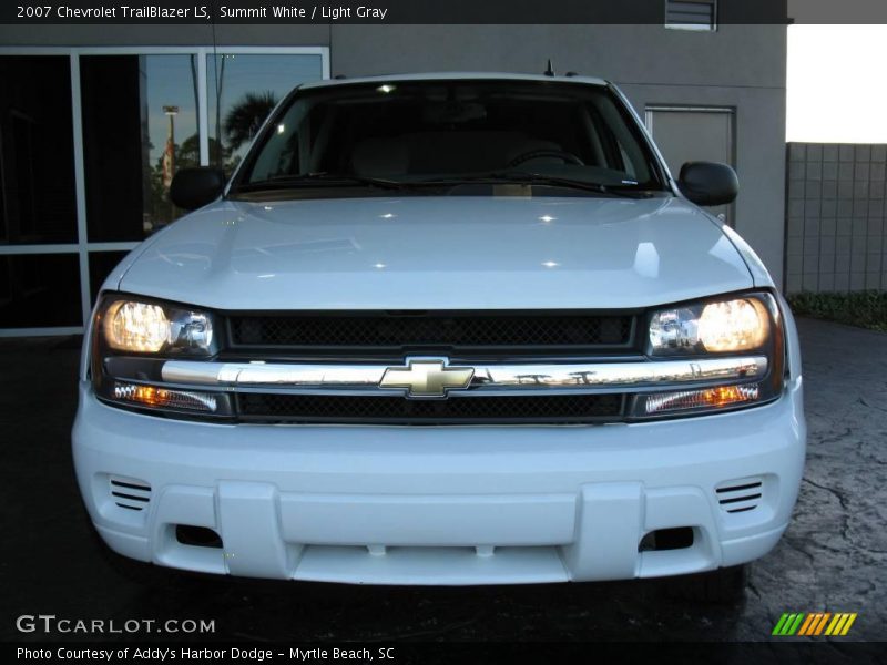 Summit White / Light Gray 2007 Chevrolet TrailBlazer LS