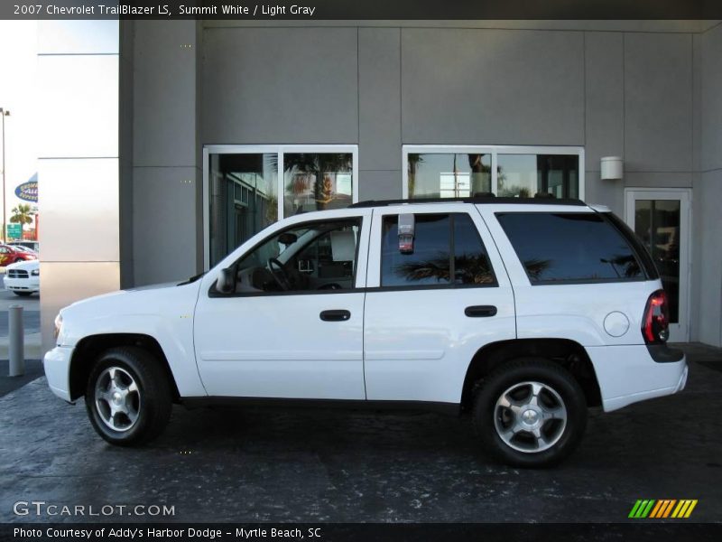 Summit White / Light Gray 2007 Chevrolet TrailBlazer LS