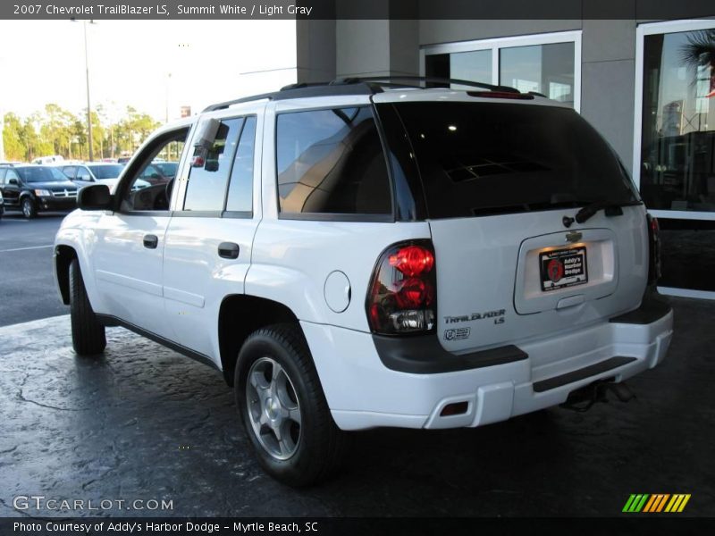 Summit White / Light Gray 2007 Chevrolet TrailBlazer LS