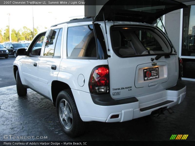 Summit White / Light Gray 2007 Chevrolet TrailBlazer LS